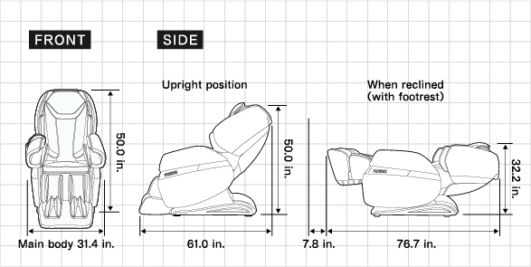 Fujiiryoki MR6000 Calm Plus dimensions diagram